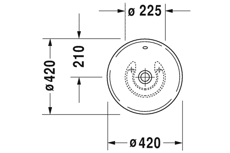 BACINO Умивальник на стільницю D 42 см (0325420000) image 2