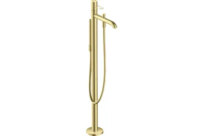 Змішувач Axor Uno для ванни підлоговий, ручка Loop, Brushed Brass 38442950