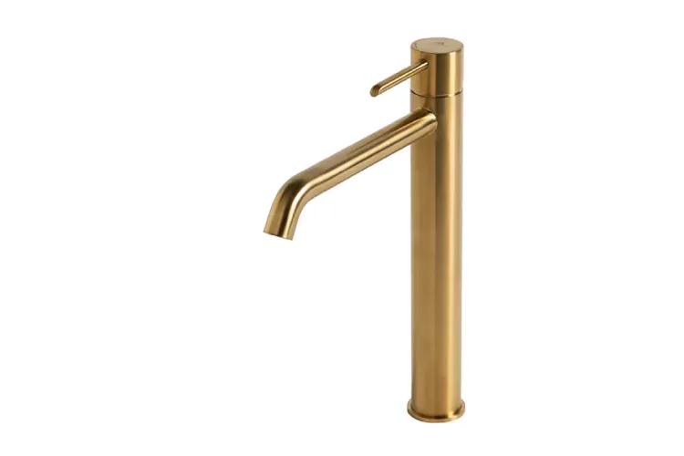 ROUND, Змішувач для умивальника H306 мм, brushed gold (100306662) зображення 1