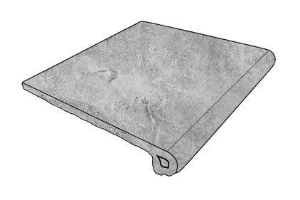 PETRA OCRE Peldano Redondo 970442 сходинка заокруглена з капіносом 29.7х33х1.4 PZ287