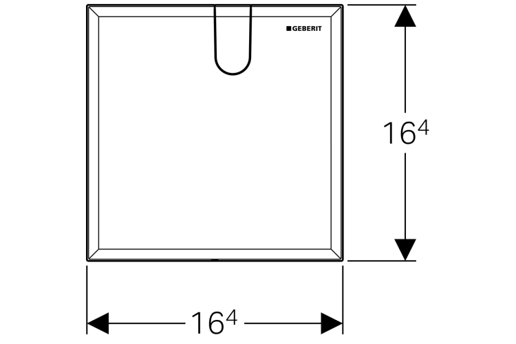 Кришка для прихованого блоку змішувачів для умивальників GEBERIT (116.425.11.1) зображення 2