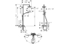 Душова система Croma Select E 180 2jet Showerpipe зі змішувачем, білий/хром (27258400) зображення 2