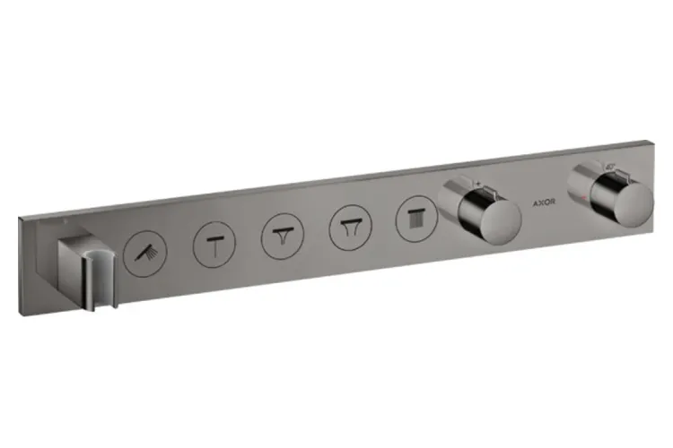 Термостат для 5-х споживачів AXOR Select прихований монтаж Polished Black Chrome 18358330 зображення 1