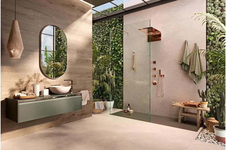 LOUNGE, Верхній душ з функціями: дощ + каскад, підключення 1/2", , copper (100181041) зображення 3