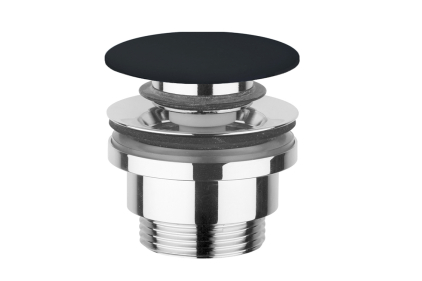 Клапан Клік-Клак для сифона з керамічною кришкою, Carbone (PLCE)