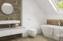 Біла плитка 30х60 у ванну кімнату NEVE від PARADYZ. Фото 4