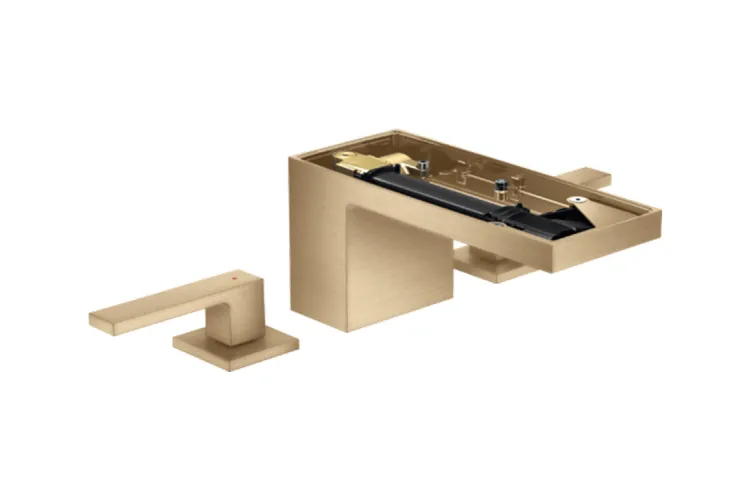 Змішувач Axor MyEdition 70 для умивальника на 3 отвори без накладки Brushed Bronze 47052140 зображення 1