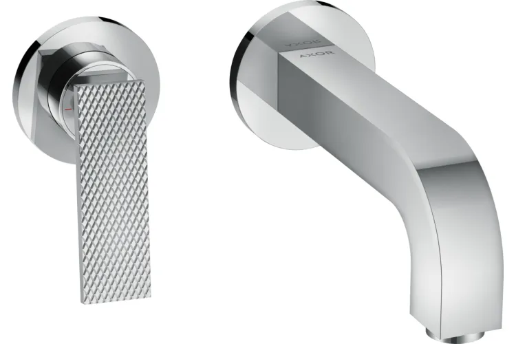 Змішувач Axor Citterio 220 Lever rhombic cut для умивальника зі стіни Chrome 39181000 image 1