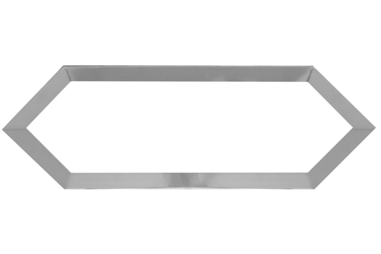 ECLIPSE WHITE SILVER BISEL 10x30 декор (плитка настінна) зображення 1