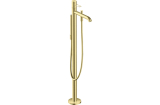 Змішувач Axor Uno для ванни підлоговий, ручка Loop, Brushed Brass 38442950