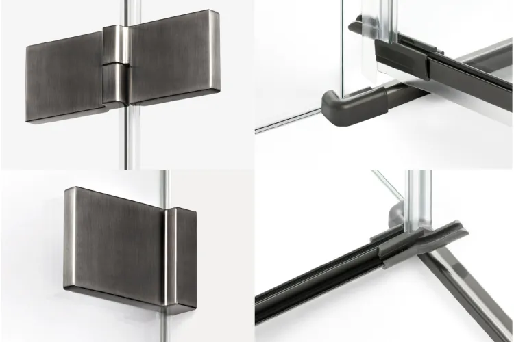 Душова кабіна прям. AVEXA GUNMETAL BRUSHED 120x100x200 L скло clear ACTIVE SHIELD 6мм image 3