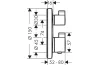 Термостат прихованого монтажу Ecostat S, запірно-перемикаючий вентиль, 2-ох режимний (15758140) Brushed Bronze  image 2