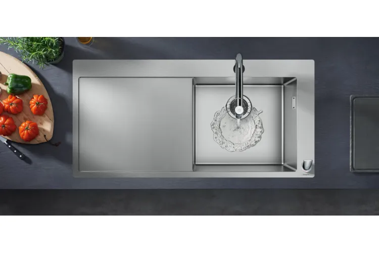 Змішувач Metris Select 200 кухонний з витяжним виливом на 2 отвори Sbox (73804000) image 5