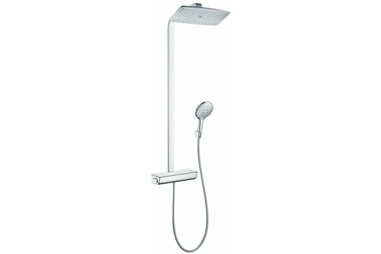 Душова система Raindance E Showerpipe 360 з термостатом (27112400) White/Chrome зображення 1