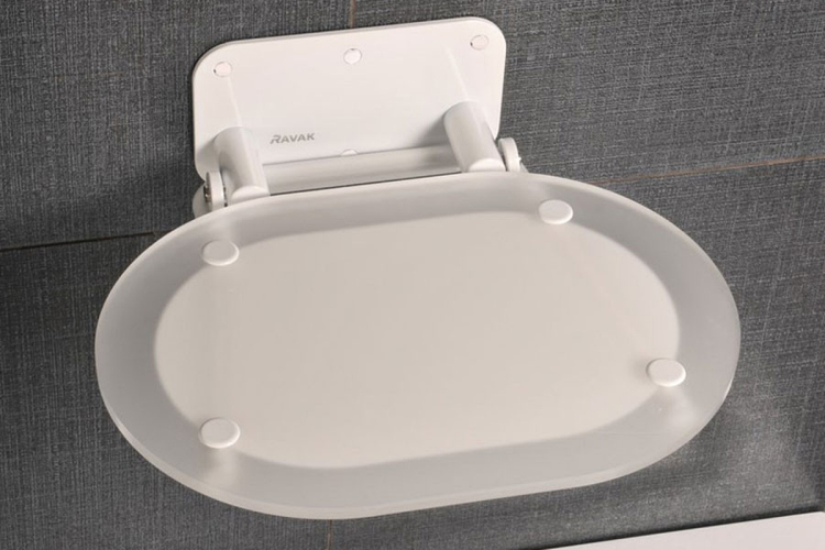 Сидіння для душової кабіни chrome Прозорий/Білий B8F0000028 зображення 1