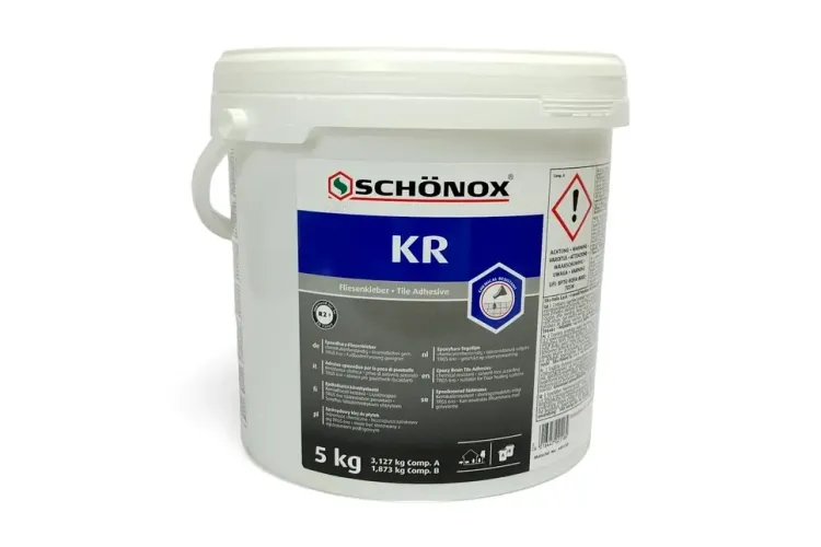 Schonox KR (AB) 2К епоксидний універсальний клей для плитки 5 кг зображення 1