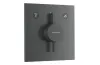 Змішувач прихованого монтажу DuoTurn E на 2 функції, Brushed Black Chrome (75417340) зображення 1