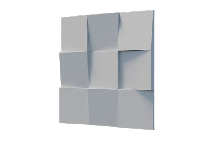 Гіпсова стінова панель 50х50 см FLAT 03 зображення 1