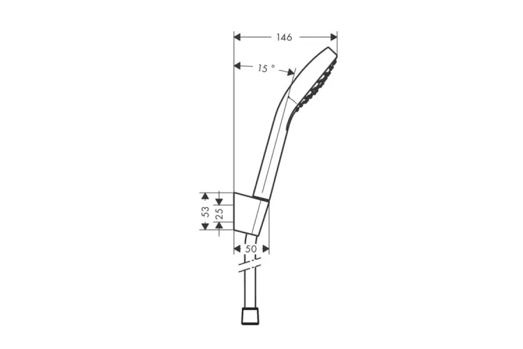 Душовий набір Croma Select E 1jet Porter 1,25 м (26424400) image 3