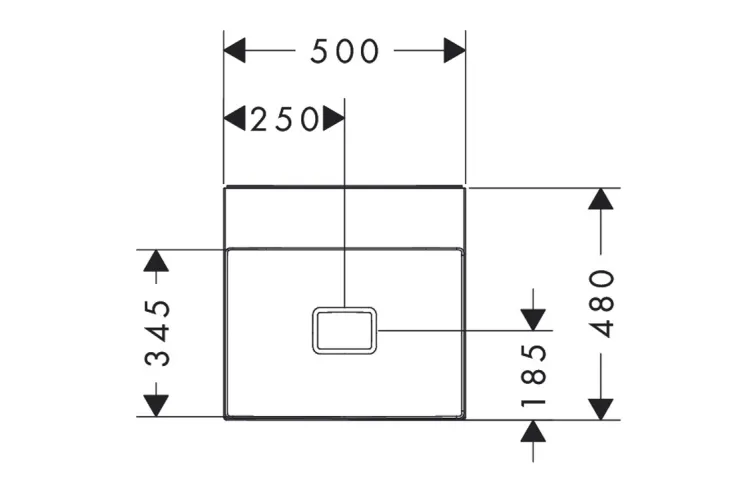 Умивальник Xevolos E 500/480 без отвору, без переливу, SmartClean White (61089450) image 5