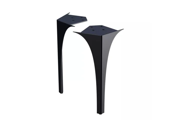 Ніжки меблеві LOUIS 62 см передні, чорний глянець (2 шт.) 190638 image 1