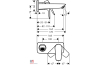 Купити Змішувач Talis E для раковини зі стіни: прихований монтаж (165 мм) хромований (71732000) фото №1
