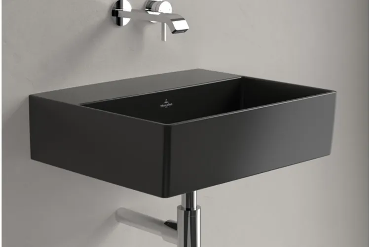 MEMENTO 2.0 Умивальник підвісний 500x420 мм Pure Black Ceramic Plus (4A225FR7) image 4