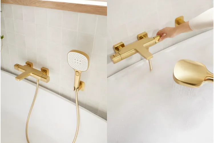 Змішувач для ванни з термостатом MALAGA  brushed light gold 5754-010-31 image 3
