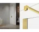 Душ. кабіна walk in NESTA GOLD BRUSHED 110x200 скло clear glass ACTIVE SHIELD 8mm
