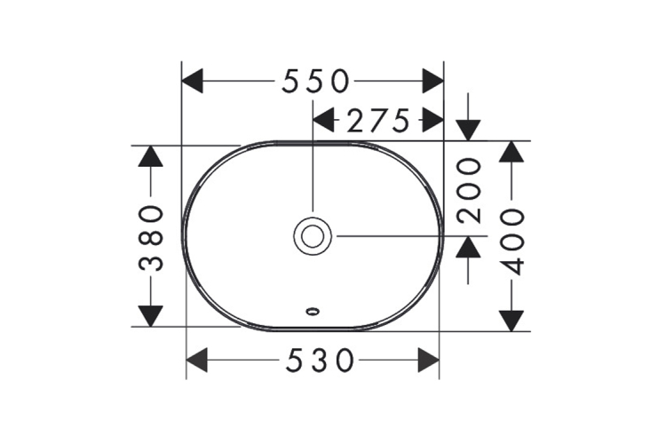 Умивальник Xuniva U SmartClean врізний на стільницю, 540х400 мм, White (61062450) зображення 5