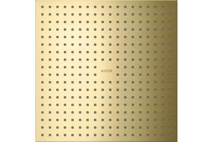 Верхній душ Axor 300х300 2jet монтаж зі стелі, Brushed Brass (35321950) image 1