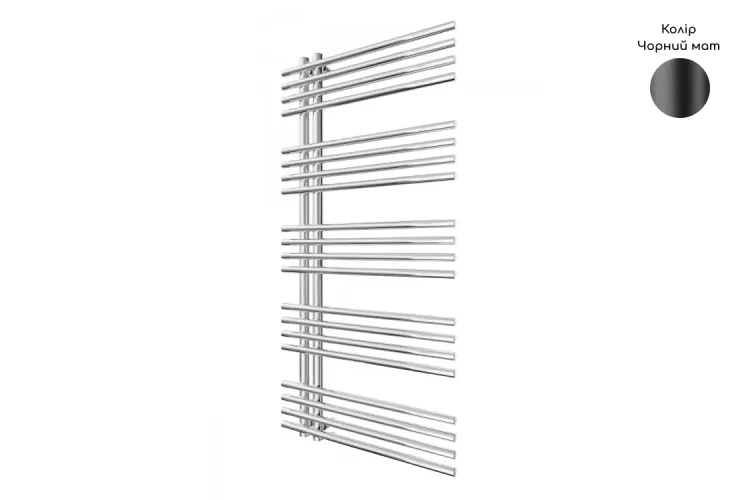 Рушникосушка INOX Преміум Марсель 1090х530/50 чорний мат зображення 1