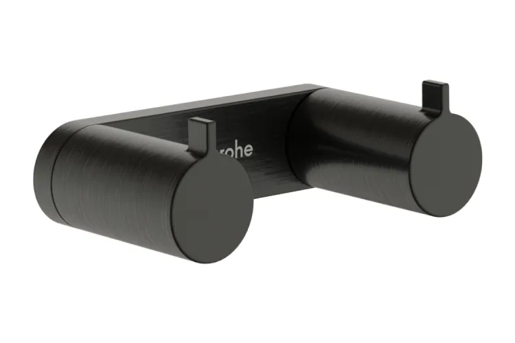 AddStoris S Гачок подвійний 3.5х1.7x6.7 см, Brushed Black Chrome (41785340) image 1