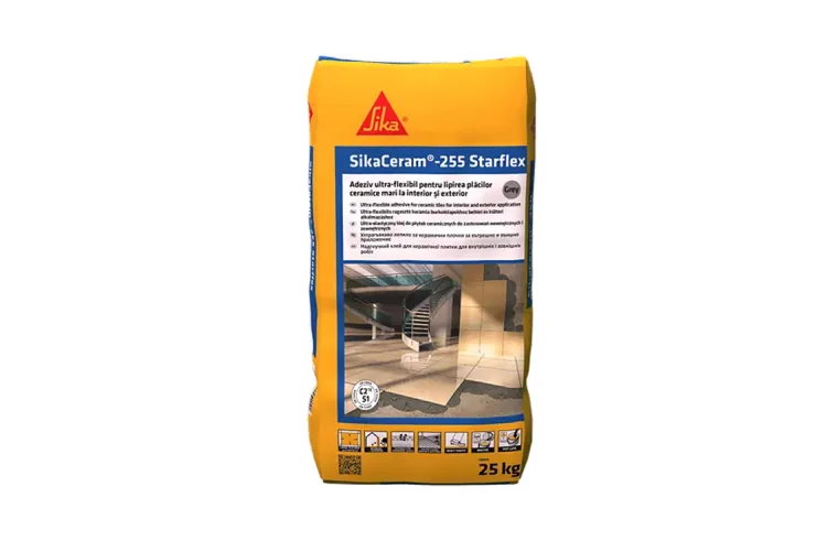 Клей для плитки SikaCeram-255 StarFlex grey мішок 25 кг C2TES1 зображення 1