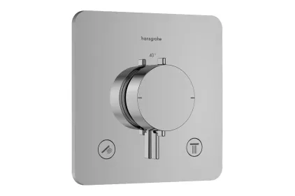 Термостат прихованого монтажу Ecostat Comfort Q на 2 функції, Chrome (33713000)