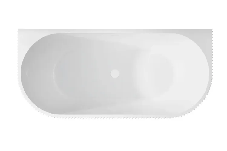 Ванна акрилова пристінна LEYA 170х78 з сифоном клік-клак білий image 3