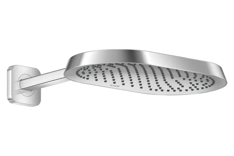 Верхній душ Axor ShowerSphere 370х220 1jet EcoSmart з кронштейном, Chrome (39749000) зображення 1
