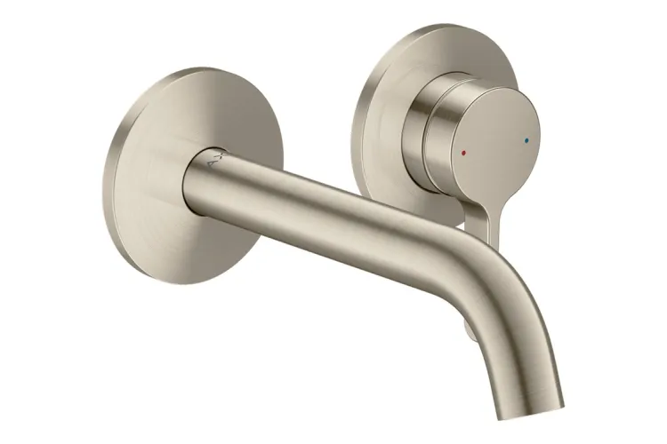 Змішувач AXOR One 160 для умивальника зі стіни, Brushed Nickel (48170820) зображення 1