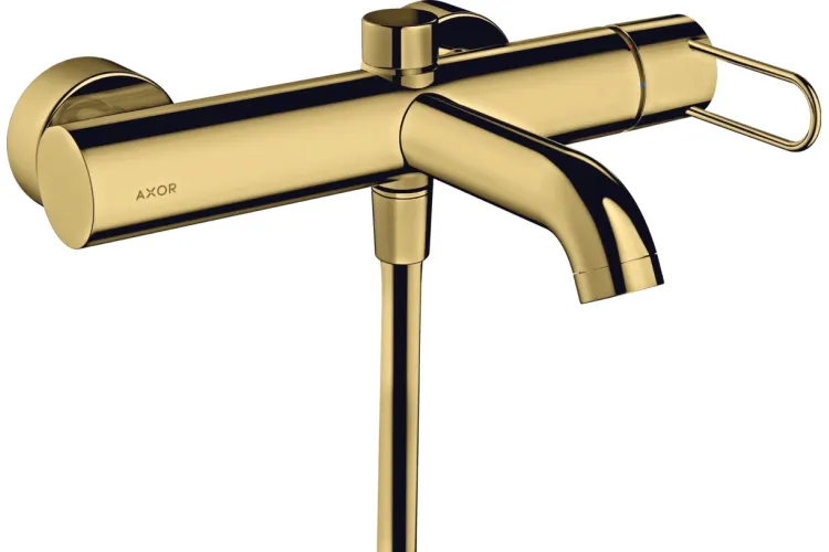 Змішувач Axor Uno для ванни, ручка Loop, Polished Gold Optic 38421990 image 1