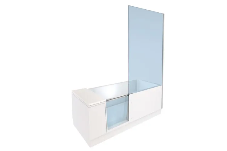 SHOWER+BATH Ванна з душовою шторкою праворуч 170x75 см White Matt (700455000000000) зображення 3