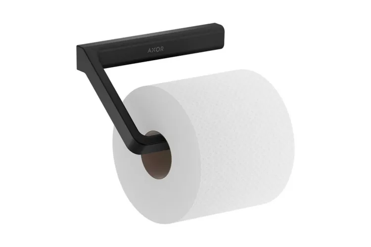 Тримач туалетного паперу настінний відкритий Axor Universal  42846670 Matt Black зображення 1