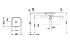 DURASTYLE Умивальник вбудований під стільницю 37х37 см (0373370000) зображення 2