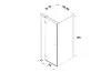 Душова кабіна прям.KALIBRA BLACK 100x80x195 скло clear ACTIVE SHIELD 6мм image 4