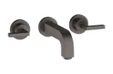 Змішувач Axor Citterio 162 Lever для умивальника зі стіни на 3 отвори, Brushed Black Chrome 39315340