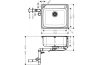 Кухонна мийка S412-F500 на стільницю 580х520 з сифоном automatic (43336800) Stainless Steel image 2
