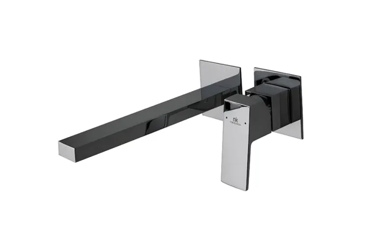 SQUARE, Зовнішня частина змішувача прихованого монтажу для умивальника, titanium (100318279) зображення 1