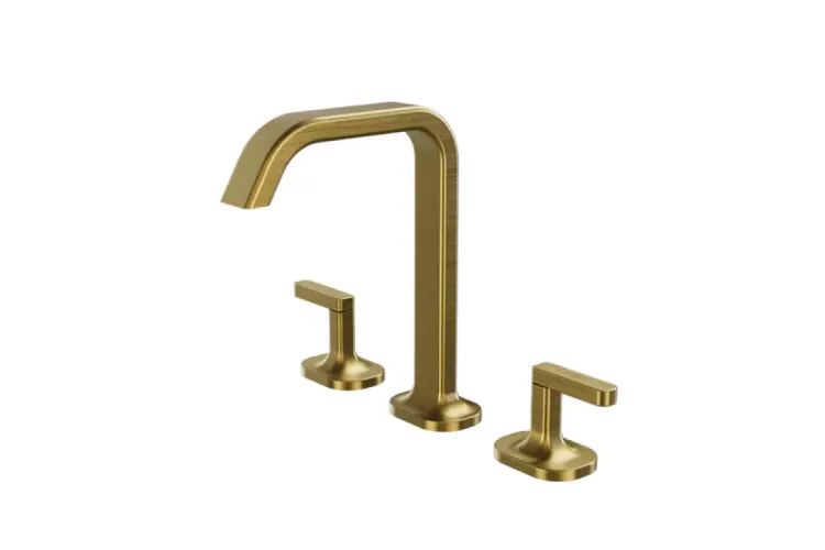 MENORCA, Змішувач для умивальника на 3 отвори, brushed gold (100377791) image 1