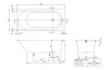 OBERON 2.0 Solo Ванна 1800x800 кварил в комплекті з ніжками та сифоном (UBQ181OBR2DV-01) image 4