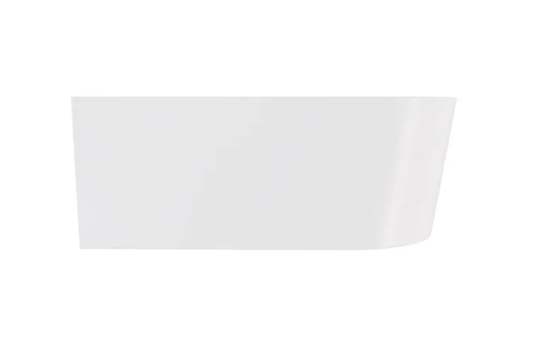 Ванна акрилова кутова AVITA A-LINE 160х75 ліва біла глянцева з сифоном Alcaplast хром зображення 1