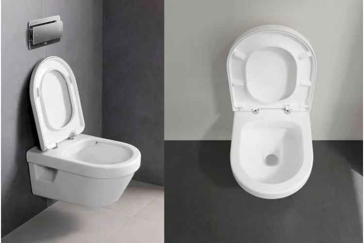 ARCHITECTURA Унітаз підвісний Rimless 53 см Ceramic Plus (5684R0R1) зображення 3